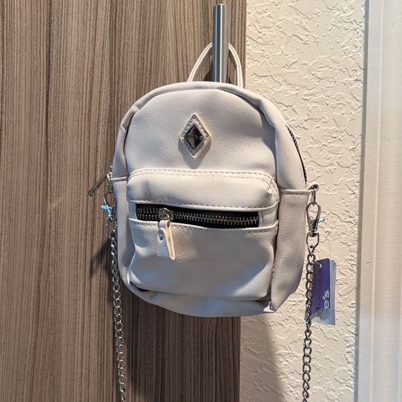 Claire's Handbags - Claire's Elegant Cream Mini Backpack